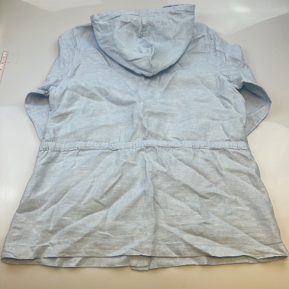 RACHEL Rachel Roy 100% Linen Hooded Top N151-14 - Picture 8 of 8